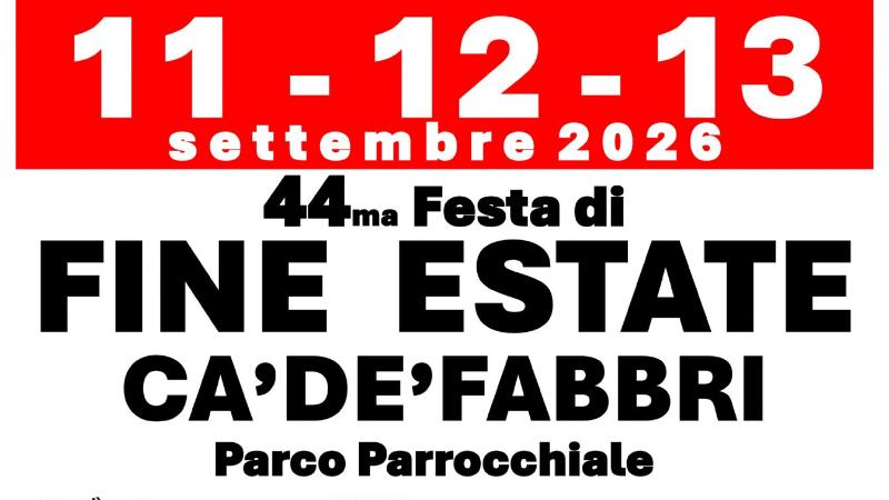 Festa di fine estate a Ca' de Fabbri