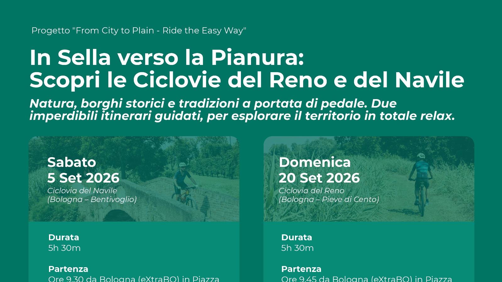 In sella verso la pianura