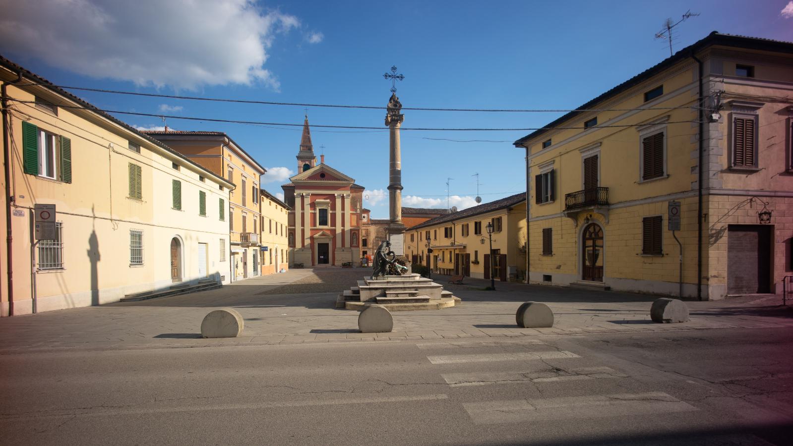 Piazza Carducci, Baricella - foto dell'archivio del comune di Baricella