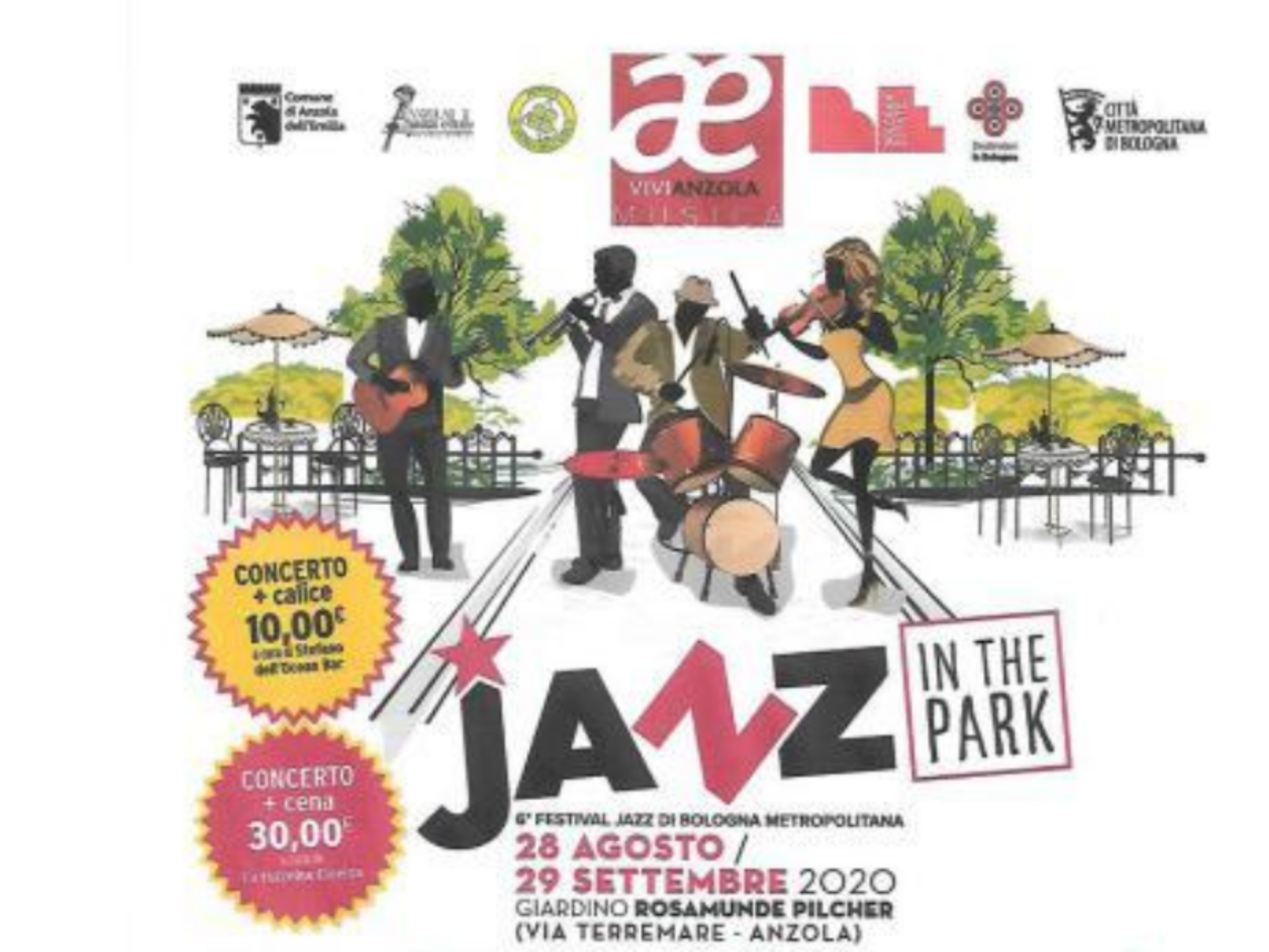Janz in the park: 6° Festival Jazz dell'Area Metropolitana di Bologna
