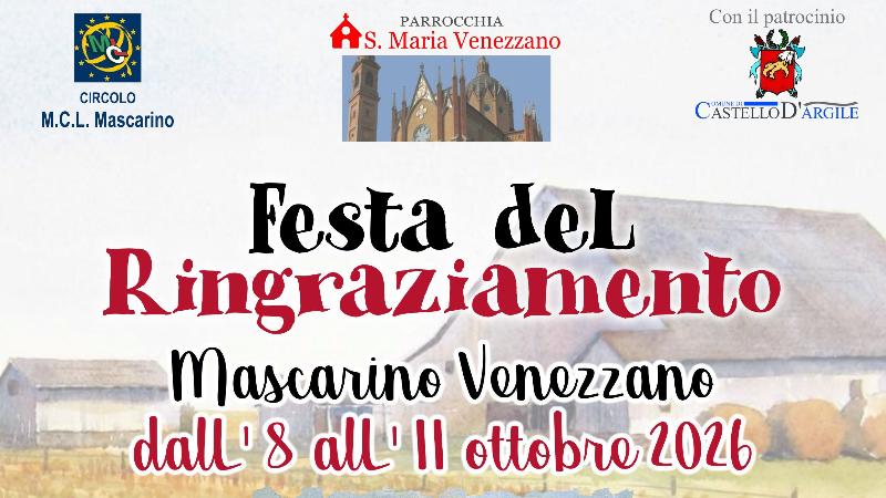 Festa del ringraziamento a Mascarino