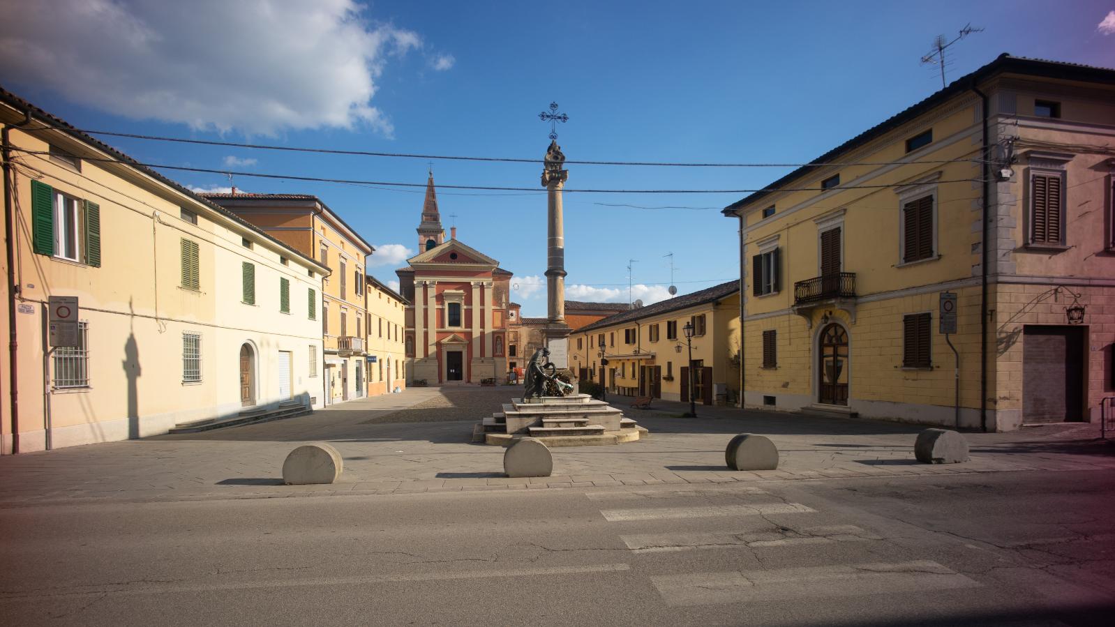 Piazza Carducci, Baricella - foto dell'archivio del comune di Baricella
